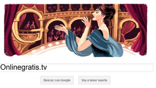 Maria Callas doodle de Google