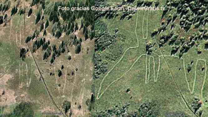 Rusia geoglifo ciervo antiguo