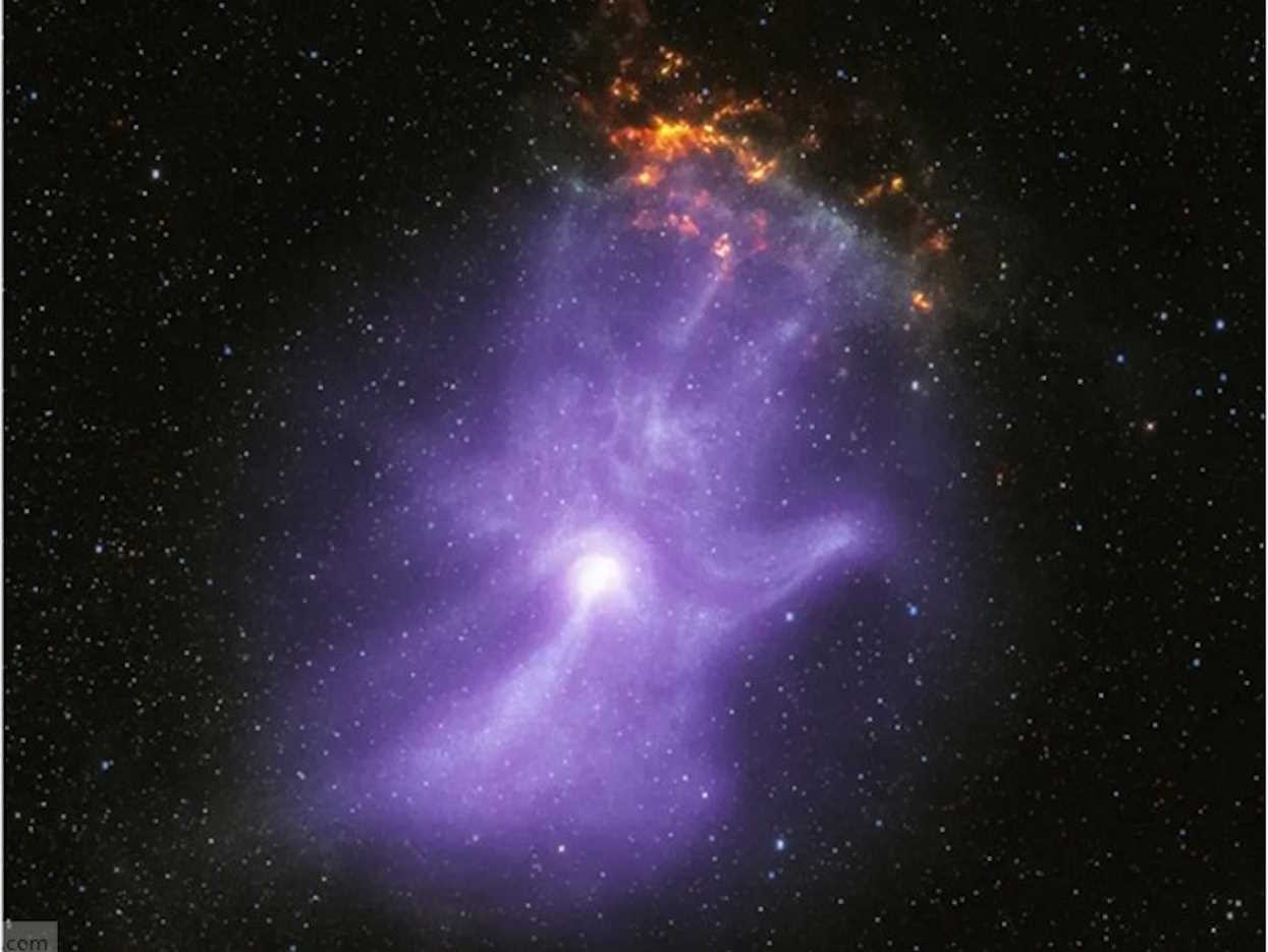 Imagen de la nebulosa Mano de Dios captada por los telescopios de la NASA